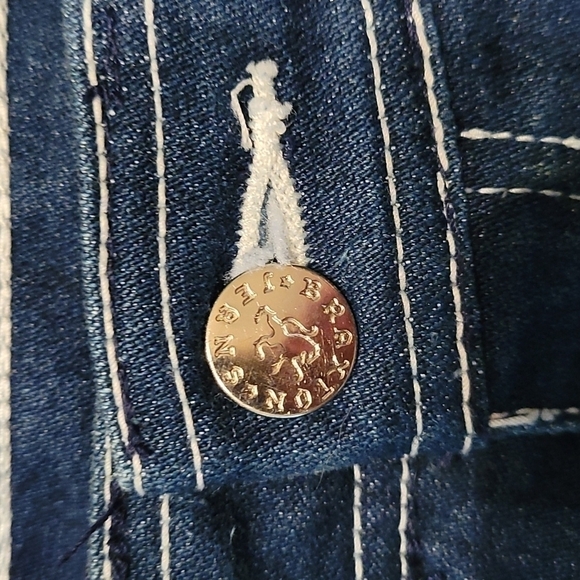 Vtg BRAXTON 1980s Designer Ultra High Rise Dark Blue Denim Ankle Jeans - Picture 9 of 10